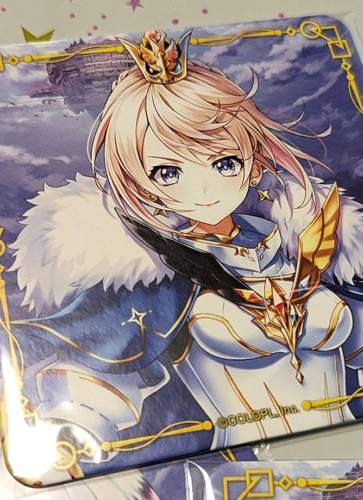 白猫プロジェクト　9周年　色紙　ジン&amp;サヤ Amazon.co.jp: 白猫プロジェクト 9周年 コースター ジン サヤ